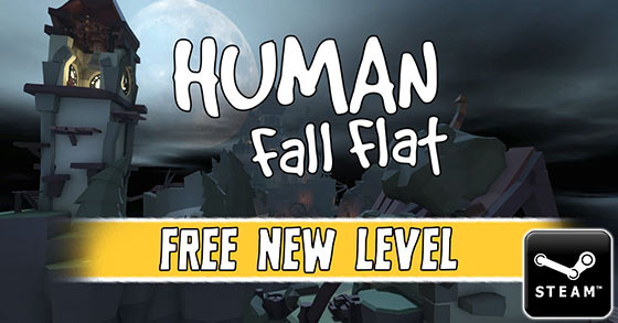 human fall flat has released its dark level as a free update via steam