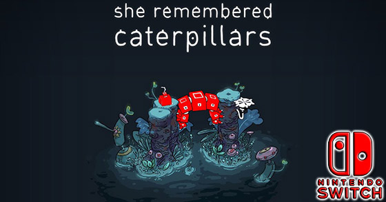 the abstract puzzler she remembered caterpillars is now available for nintendo switch