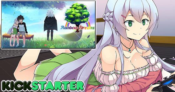the action romance visual novel rainbow dreams has landed on kickstarter