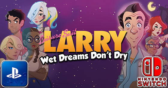 leisure suit larry wet dreams dont dry has just released a new console trailer