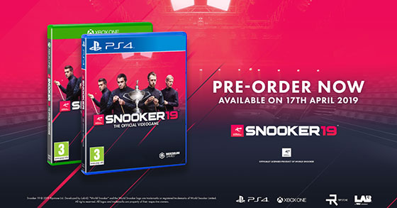 snooker 19 is coming to console and pc on the 17th of april