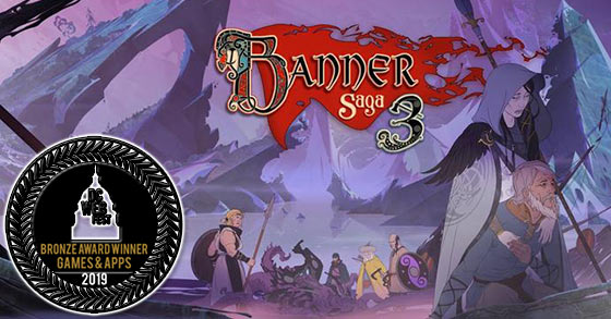 the banner saga 3 just won the bronze award at dc web fest 7 awards 2019