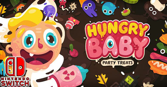 hungry baby party treats is coming to the nintendo switch on may 24th