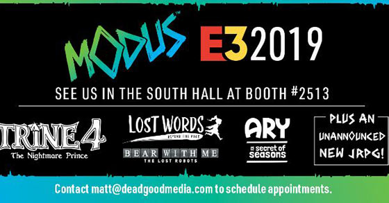 modus games has just announced their lineup for e3 2019