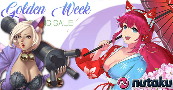 the 18 plus adult gaming platform nutaku has just kicked-off its golden week spring sale campaign