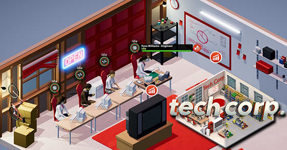 the strategy start-up management simulator tech corp is coming to pc on june 20th