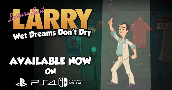 leisure suit larry wet dreams dont dry is out now for ps4 and nintendo switch
