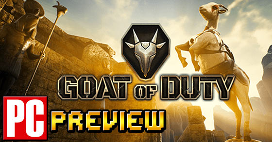 goat of duty pc preview a crazy fun goat-themed fps game