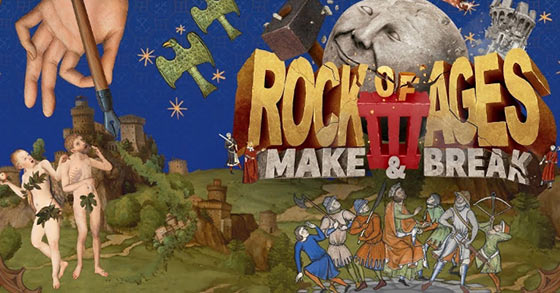 the comedic tower defense racer rock of ages 3 make and break is coming to pc and consoles in early 2020