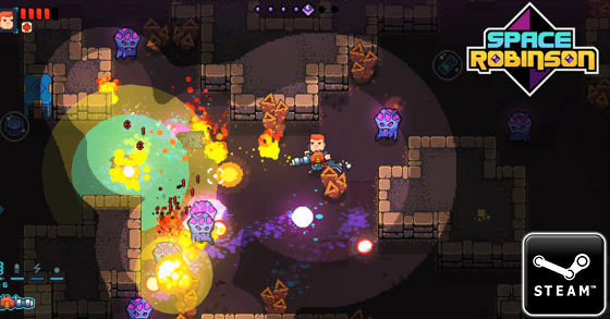 the space action adventure game space robinson is soon kicking-off its pc beta