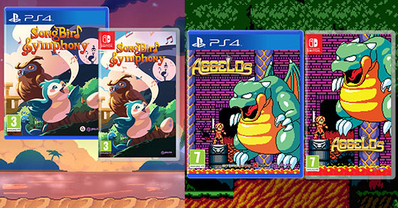 songbird symphony and aggelos are now available physically for the nintendo switch and ps4