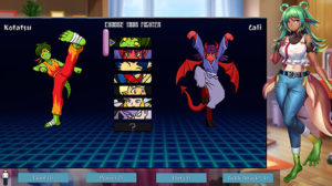 the little black bestiary its the battle pong character selection screen