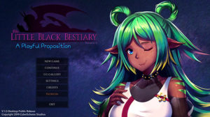 the little black bestiary the main menu