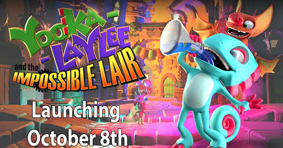 yooka laylee and the impossible lair is coming to pc and consoles on october 8th 2019