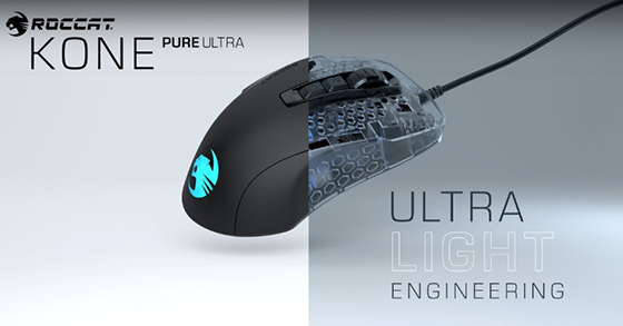 turtle beach and roccat and just announced the kone pure ultra pc gaming mouse