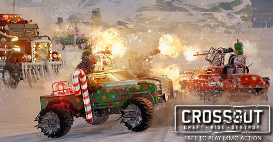 crossout has just released its christmas themed snowstorm content update