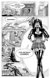 nyobi comics black and white