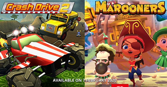 marooners and crash drive 2 is now available for the nintendo switch