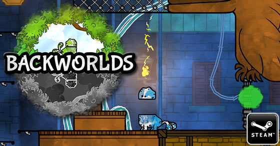 the creative puzzle platformer backworlds is now available via steam