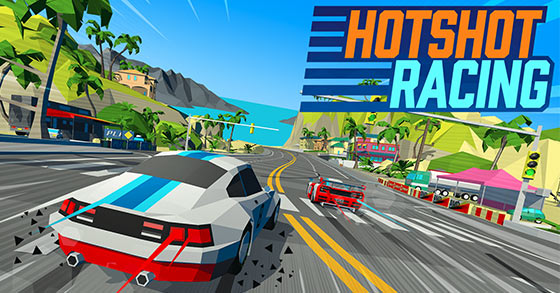 the retro inspired 60 fps racing game hotshot racing has just been announced for pc and consoles
