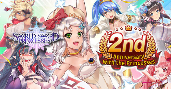 the 18 plus erotic arpg sacred sword princesses has just kicked-off its 2nd anniversary with a series of events