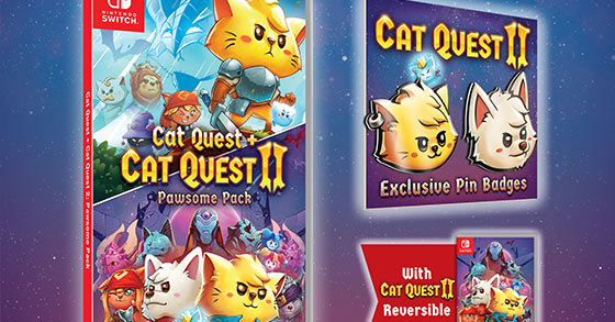 the cat quest pawsome pack will include an adorable pair of pin-badges