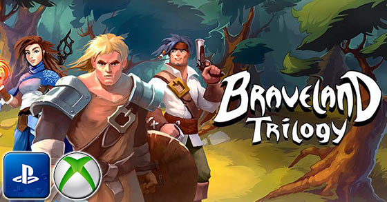 the adventure rpg braveland trilogy pack is now available on the ps4 and xbox one