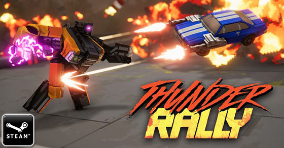 the chaotic destruction derby game thunder rally is now available on steam early access