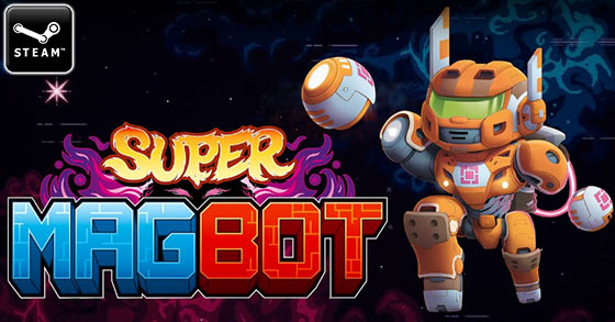 the colourful pixel art platformer super magbot is coming to steam in 2021