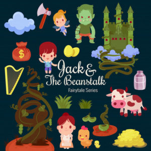 illustration fairytale series jack beanstalk