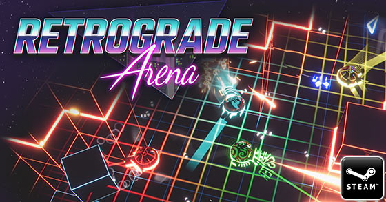 the stylish physics-based-twin-stick shooter retrograde arena is coming to steam early access on may 28th