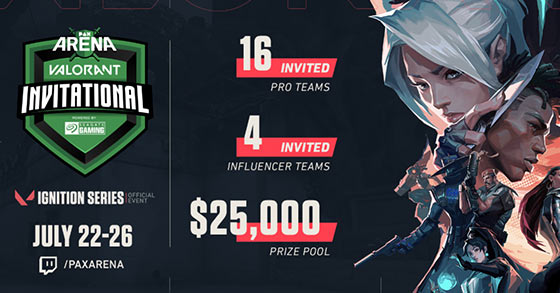riot games and pax arena has just announced their 25k usd valorant esports tournament