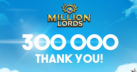 the mobile mmo strategy game million lords has just reached its 300k downloads milestone