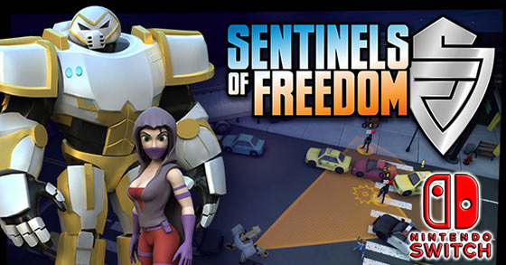 the turn-based tactics adventure game sentinels of freedom is now available for the nintendo switch