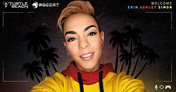 turtle beach and roccat has just teamed-up with erin ashley simon