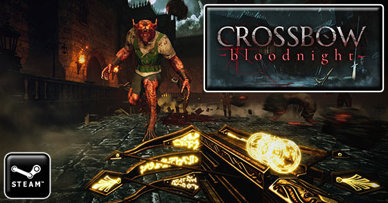 the frantic score attack arena shooter crossbow bloodnight is coming to steam on september 24th