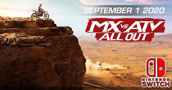 the off-road racing game mx vs atv all out is now available for the nintendo switch
