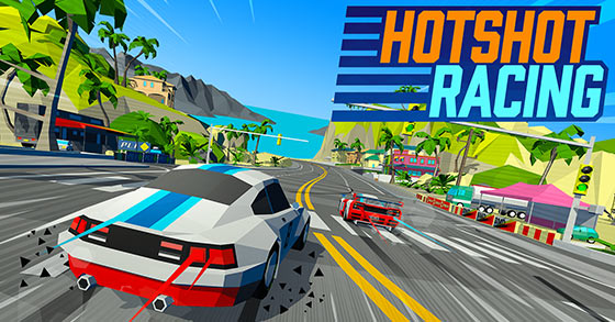 the retro-inspired 60 fps racing game hotshot racing is now available for pc and consoles