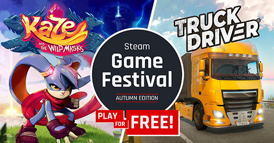 truck driver and kaze and the wild masks is now a part of the steam game festival 2020 event