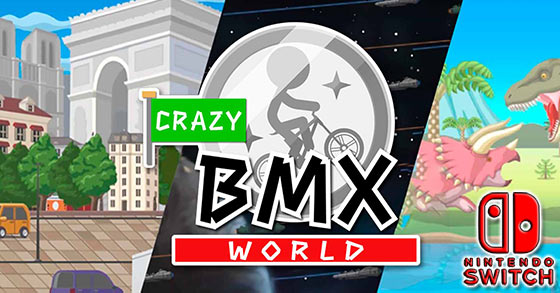 the bmx-themed racing arcade platformer crazy bmx world is now available for the nintendo switch