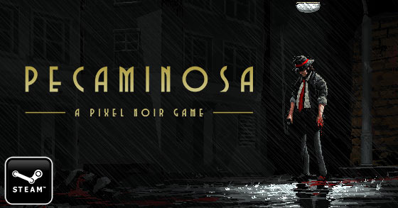 the film noir-themed pixel art arpg pecaminosa has just premiered its steam page