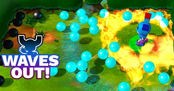 crevices party game waves out is now available exclusively for the ps4