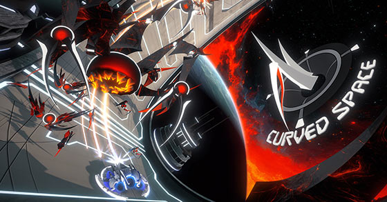 maximum games has just partnered-up with only by midnight to publish the arcade shmup curved space