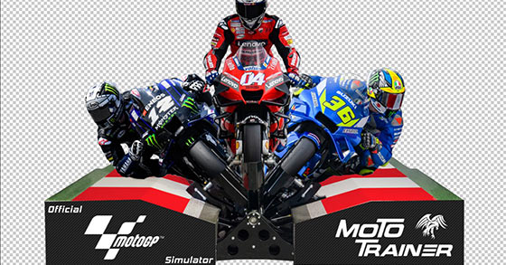 motogp has just partnered-up with moto trainer to bring the grid to your garage