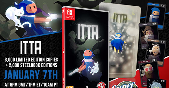 the bullet-hell boss rush game itta is getting a physical release to the nintendo switch on january 7th 2021