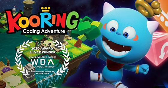 the code learning adventure game kooring vr coding adventure is now available via steam and viveport