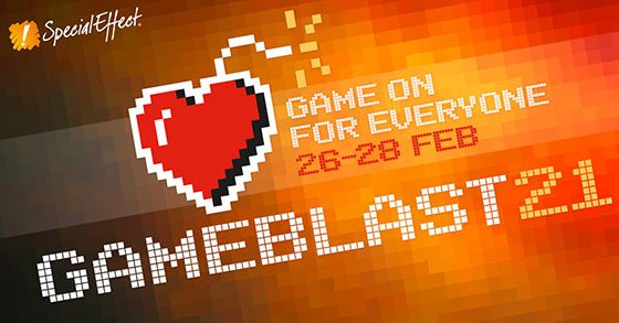 specialeffects gameblast21 charity weekend kicks-off on february 26th 2021