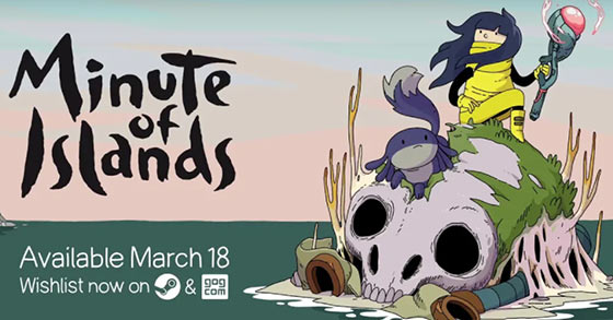 the eye catching puzzle platformer minute of-islands is coming to pc and consoles on march 18th 2021