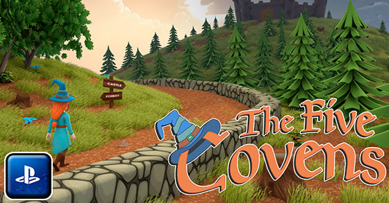 the magic-themed 3d puzzle platformer the five covens is now available for the ps5 and ps4