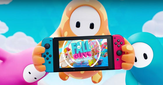 the massively multiplayer party game fall guys ultimate knockout is coming to the nintendo switch this summer 2021